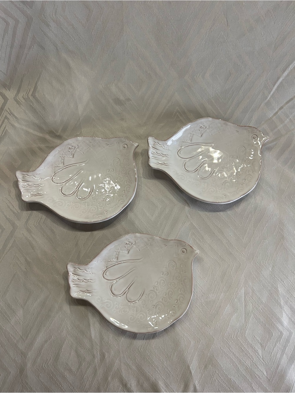 Set of 3 Bellezza Bird Plates by Vietri